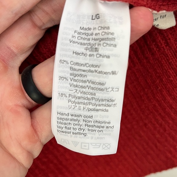 Madewell pocket pullover sweater rust large - Picture 7 of 7